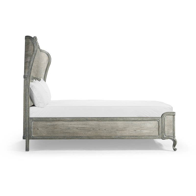Arlingham Solid Wood Wingback Bed