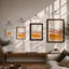 Desert Layers at Dawn Minimalist - Framed Print-1491032037-1491032035