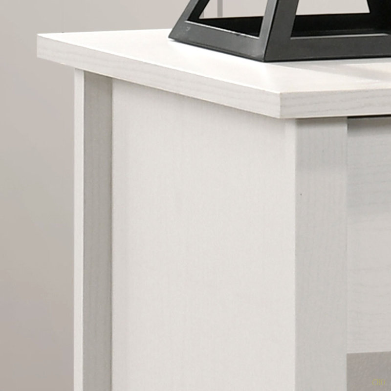 Celeste 20"W 1-Drawer Nightstand Bedside Table, White