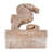 Awanda Decorative Wooden Seahorse Figurine Sculpture for Home Decor - Coastal Rustic Statue Accent for Office Display or Living Room Decoration - White & Brown-153969756