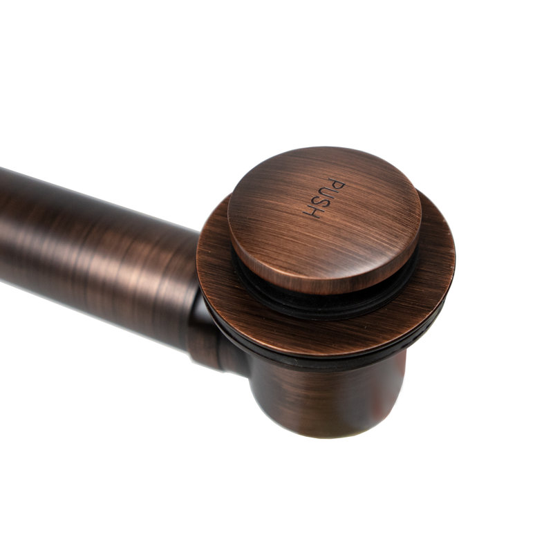 SinkSense 1.5" Pop-Up Bathtub Drain and Overflow Kit in Antique Copper
