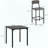 5-Piece Square Bar Table and Stool Set