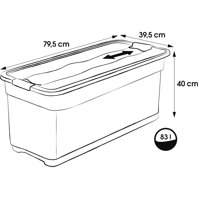 Keeeper Cornelia Plastic Box, 83 L