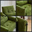 Fauteuil d'appoint luxueux luxueux en velours capitonné avec coussin lombaire moelleux-719976490
