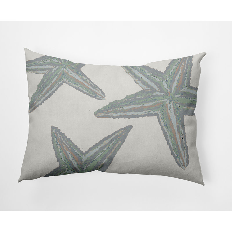 Coussin décoratif de plage, Joli gris, 14 po x 20 po