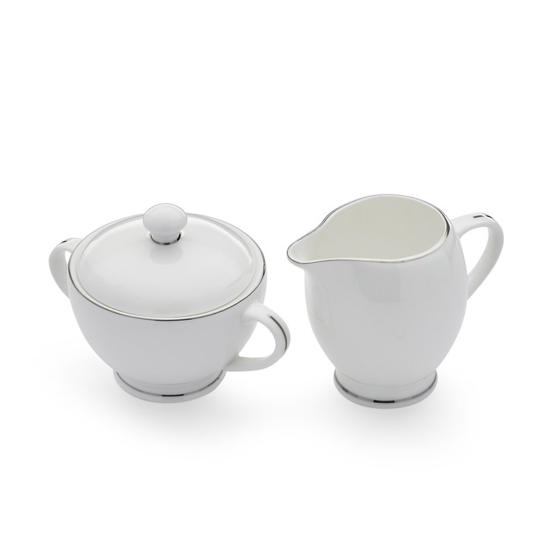 Royal Worcester, Serendipity Platinum - Sugar Bowl and Cream Jug Set