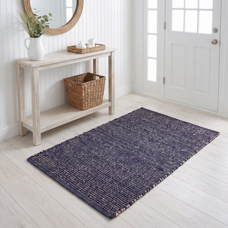 Tapis campagnard en jute et coton Colston, Rectangulaire 3 pi x 5 pi