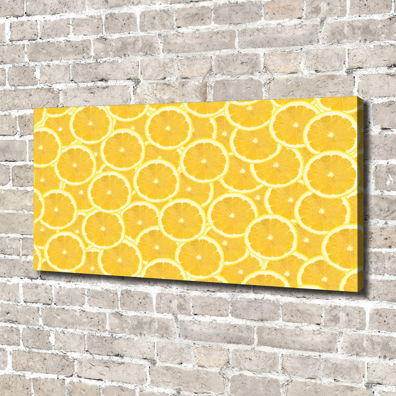 Lemon Slices - No Frame Print on Canvas