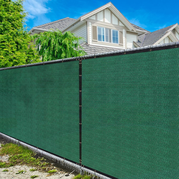 Amgo Fence 5'H Fence Privacy Screen Heavy Duty Windscreen with Bindings & Grommets