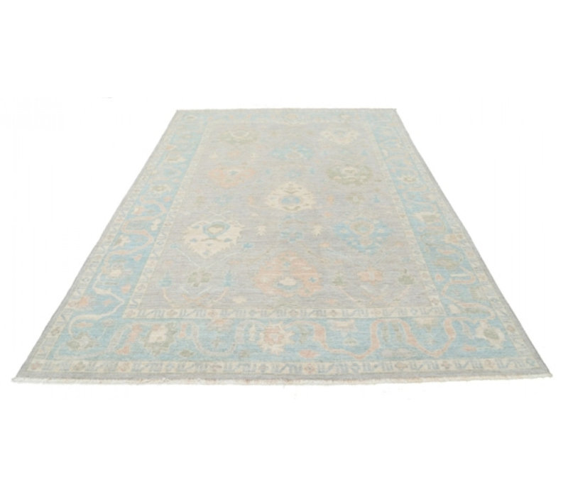 Tapis en laine d'agneau unique 7 pi x 9 pi 11 po