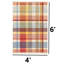 Tapis rustique à carreaux multicolores Rustic