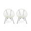 Chaise Anson (ensemble de 2) - Blanc