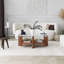 Jecory Floor Shelf Coffee Table with Storage