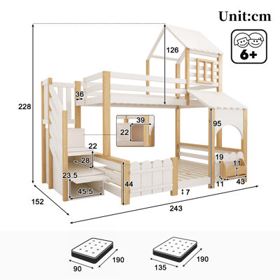 Double (4'6) Bunk Bed