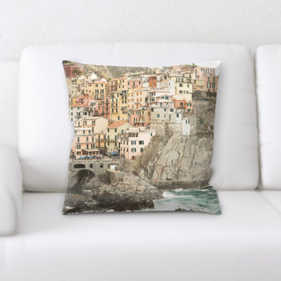 Finley Mountain and Cliffs Throw Pillow