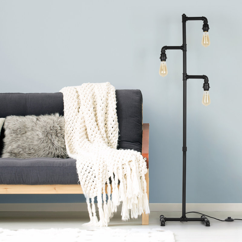 Archelle 59.84'' Black Tree Floor Lamp