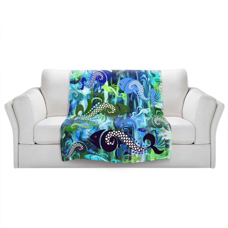 Hand Woven Throw Blanket, 51" x 60"