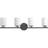 4-Light Black Bath Vanity Light with Etched Glass Shades-916516008