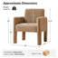Chaise rembourrée Natalie de 26 po de largeur avec pieds en bois massif Natalie-1252961315