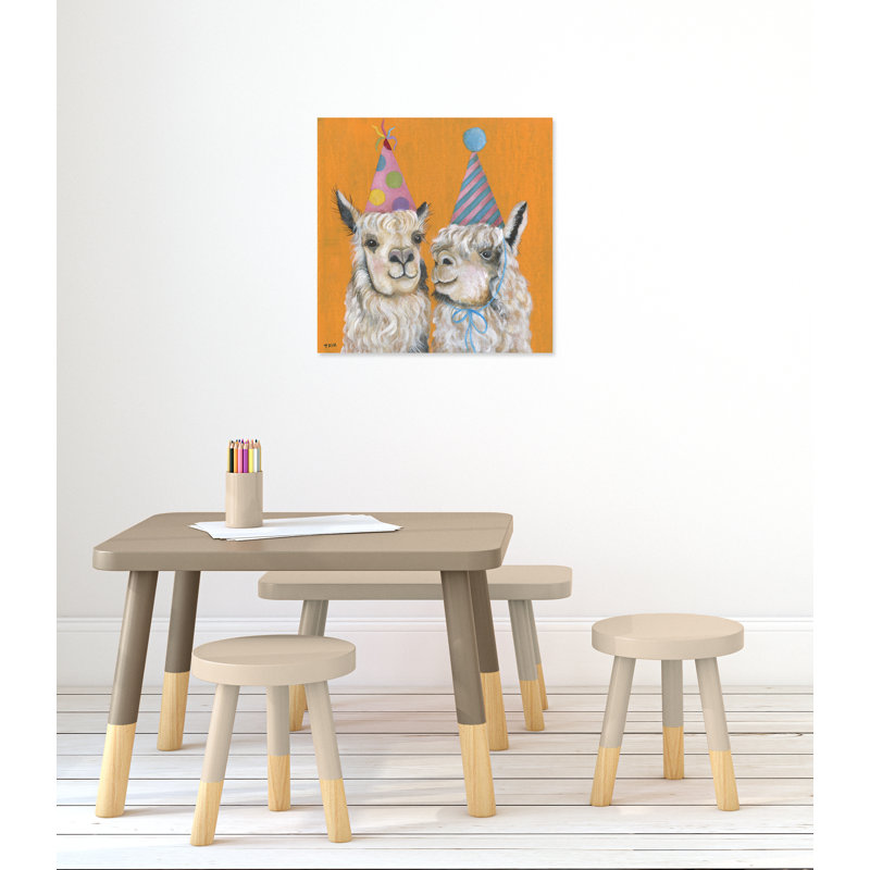 Art sur toile llama, H 24 po x l 24 po x P 1,5 po