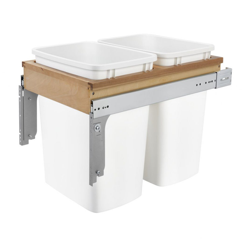 Poubelle escamotable en bois Rev-A-Shelf , 50 Qt, L 21,75 po
