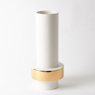Gold Ring Lowband Vase