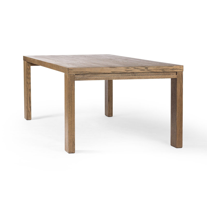 Millie Dining Table, Drifted Oak Solid, 30" H x 72" L x 96" W