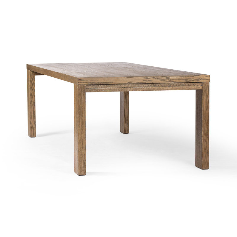 Millie Oak Dining Table, 30" H x 72" L x 72" W, Drifted Oak Solid