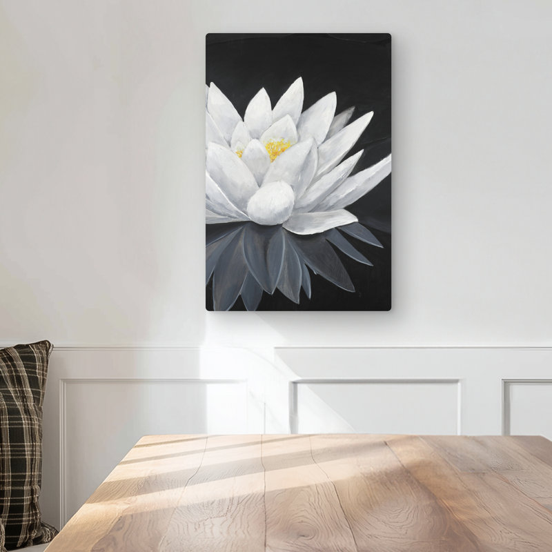 Lotus Flower with Reflection - Botanical Metal Print | Home Decor