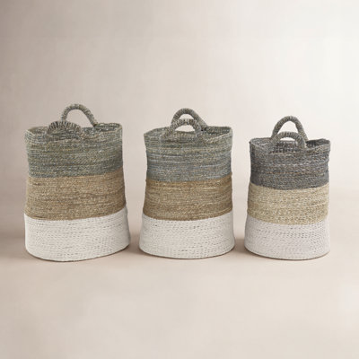 Handmade Seagrass Decorative Basket