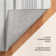 Gradation Ticking Gray Machine Washable Rug