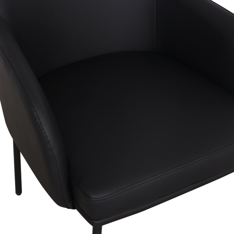 Ensemble de 2 fauteuils en cuir Sydney, Black