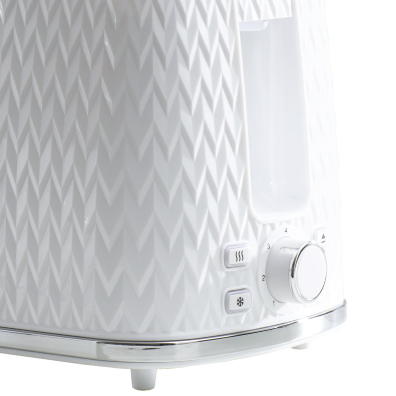 2 Slice Toaster, White