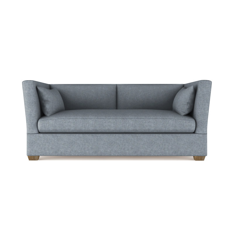 Canapé Rivington, H 31 po x l 84 po x P 37 po, Brume moelleuse en velours, Patiné