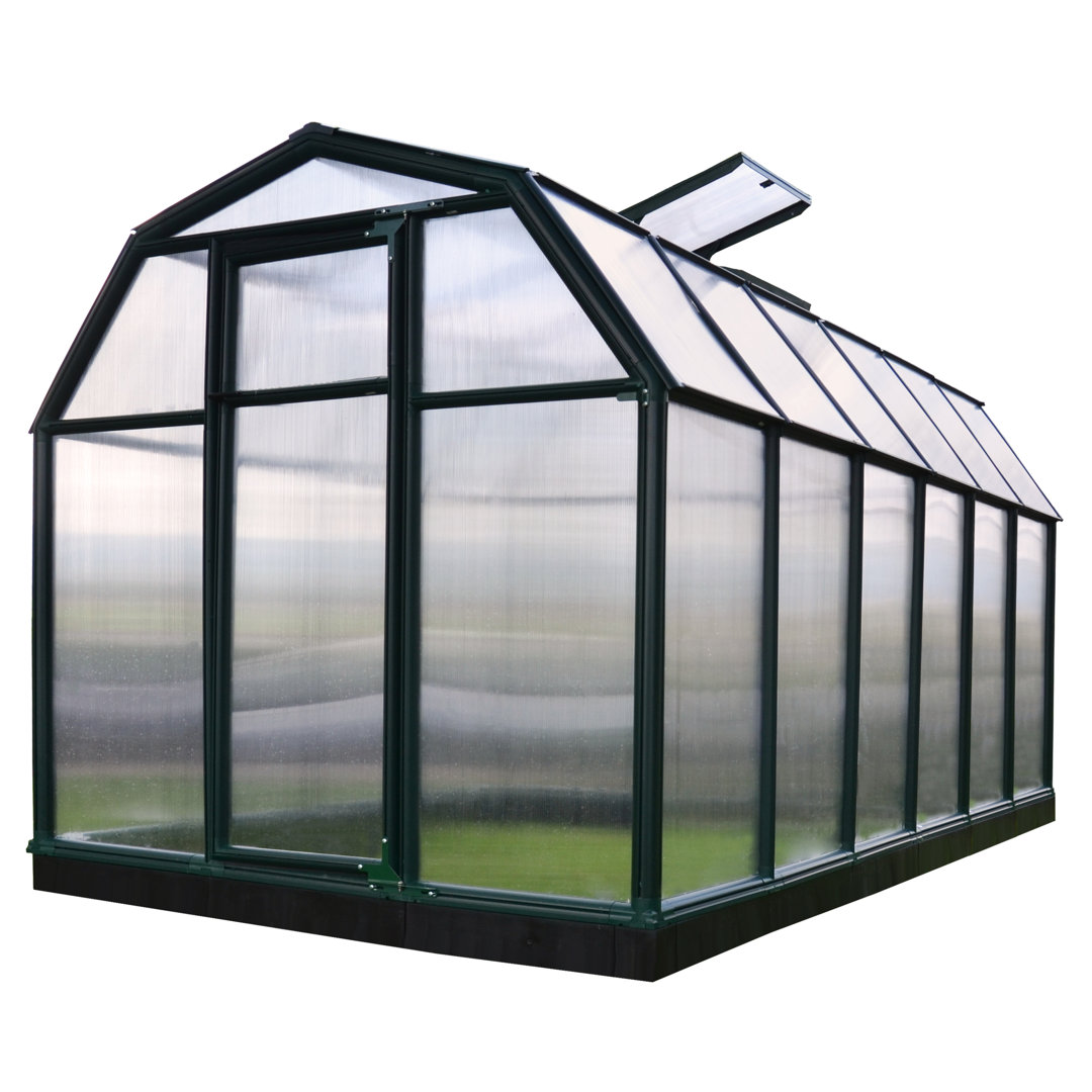 Palram - Canopia EcoGrow Greenhouse - 6 x 12 ft - Green - Polycarbonate Panels - Image 4