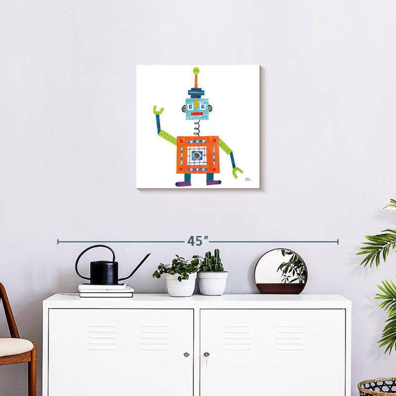 Robot Party V, 20" H x 20" W