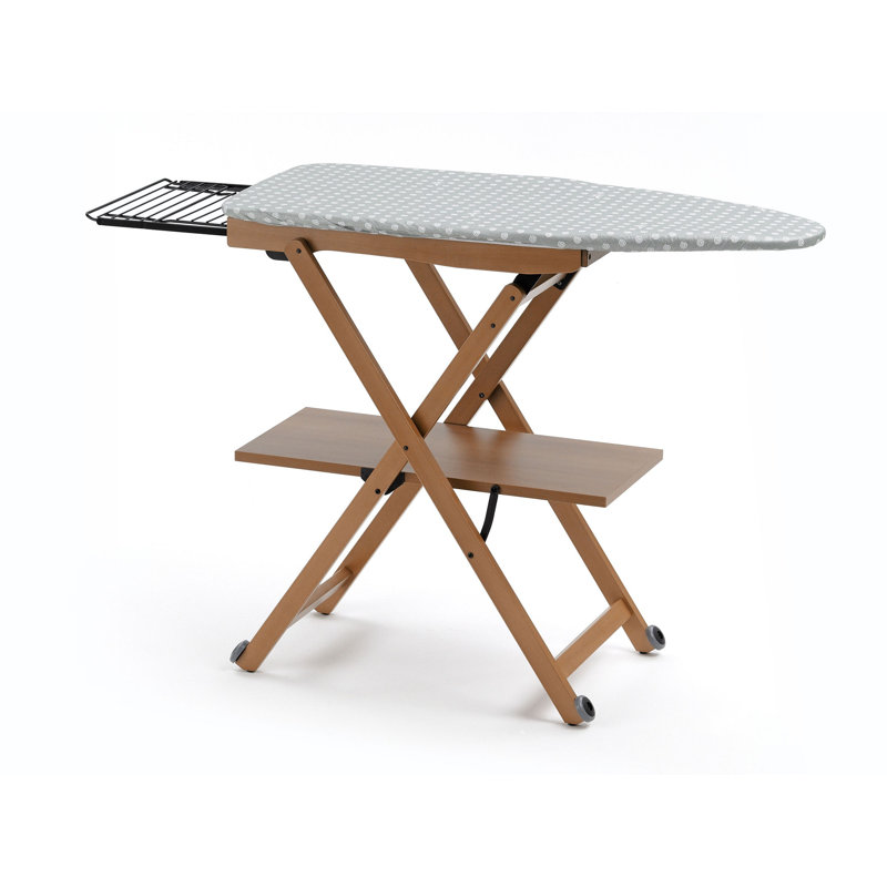 Grazierville Wood Freestanding Ironing Board, Cherry Wood