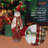 Country Snowman Statue Lighted Display