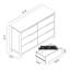 Commode double 6 tiroirs Isenbert