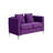Inbox Zero Neo-Classical Nostalgia Velvet Loveseat With 2 Pillows