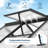 6x4 Ft Polycarbonate Greenhouse with Aluminum Frame & Roof Vent-125202578