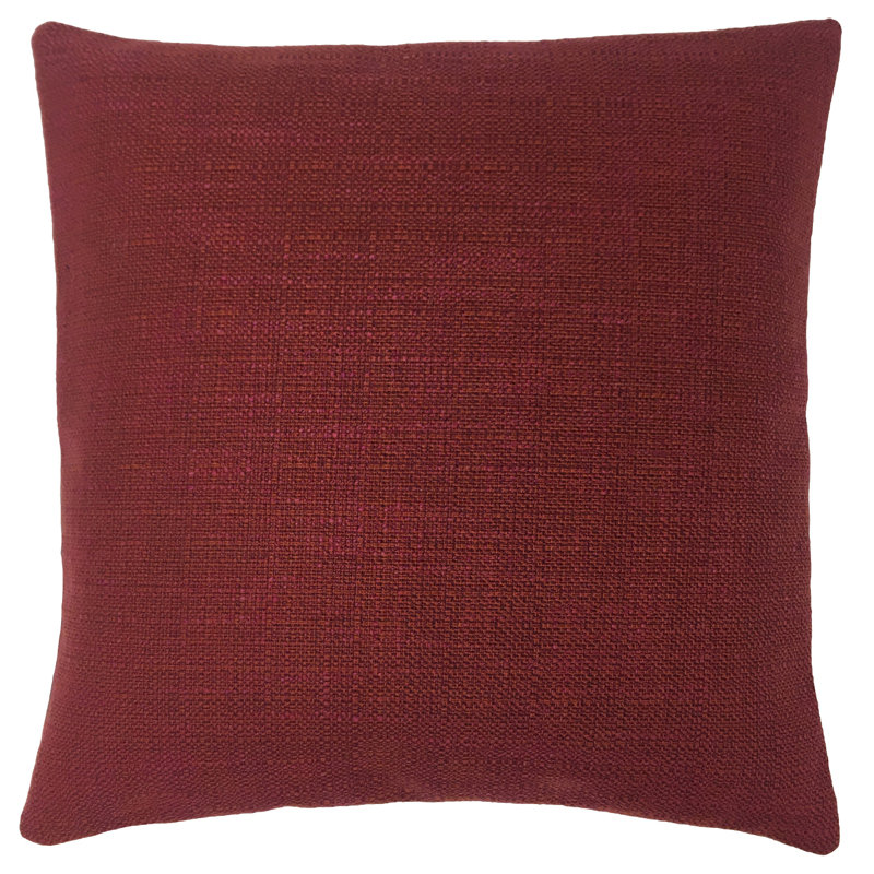 Coussin décoratif, 22 po x 22 po, Bourgogne