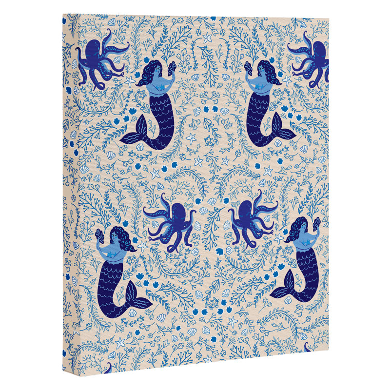 " Ocean Creatures " by Hello Sayang, 30" H x 24" W x 2" D