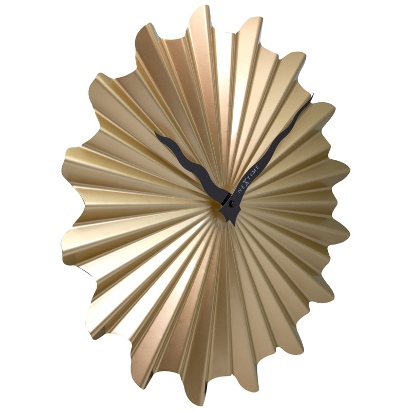 Metal Wall Clock, Gold