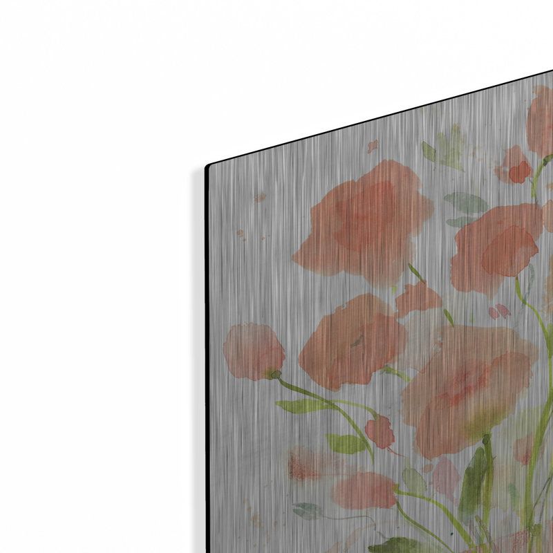 Mur de métal «Peach Fuzz» par Design Fabrikken, H 12 po x l 12 po