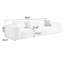 102.36" White 100% Polyester Modular Sofa cushion couch-109326965-109326966