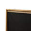 Très grand lit en bois avec tête de lit tapissier de style piano, lit en bois avec cadre de lit renforcé, blé-118042340