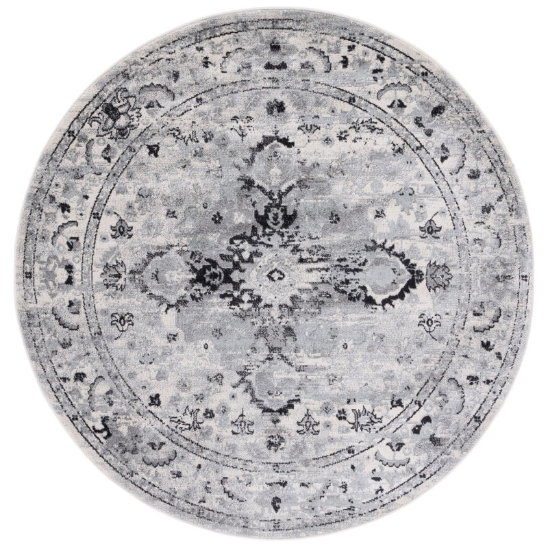 Madison Jute Oriental Rug, Round 6'7"