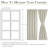  100% Blackout Door Curtain for French Front Door, Privacy Linen Thermal Insulated Window Treament Shade for Bedroom, Window Covering, 1 Panel-1061804063-1061804057