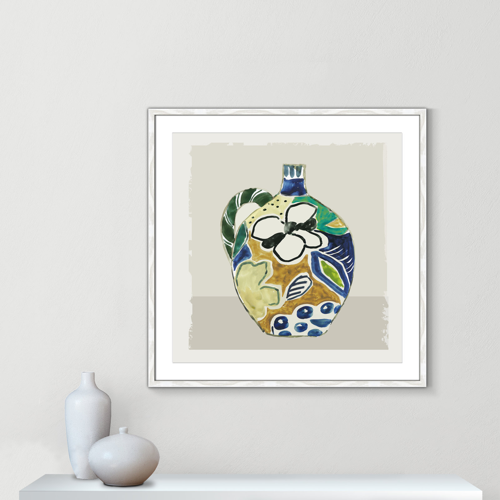 Picasso Vase by Aimee Wilson, 27.5" H x 27.5" W x 0.75" D, White